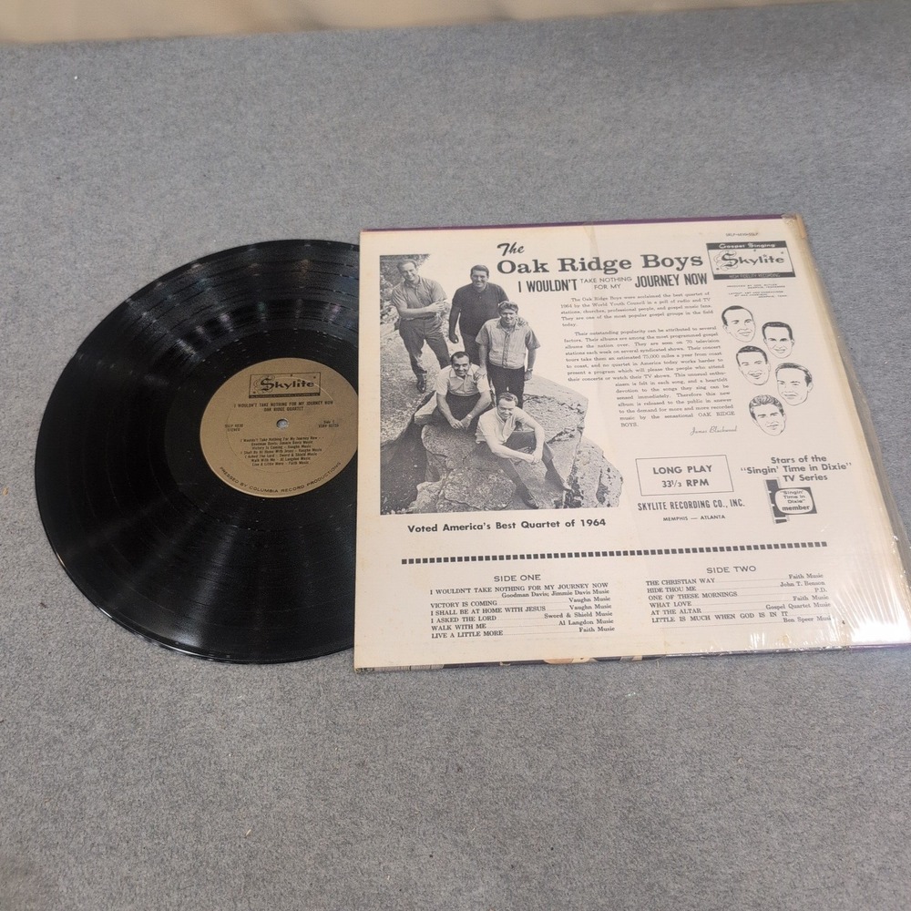 The Oak Ridge Boys I Wouldn't Take Nothing For My Journey Now Vinyl LP SSLP 6030 - Picture 2 of 2